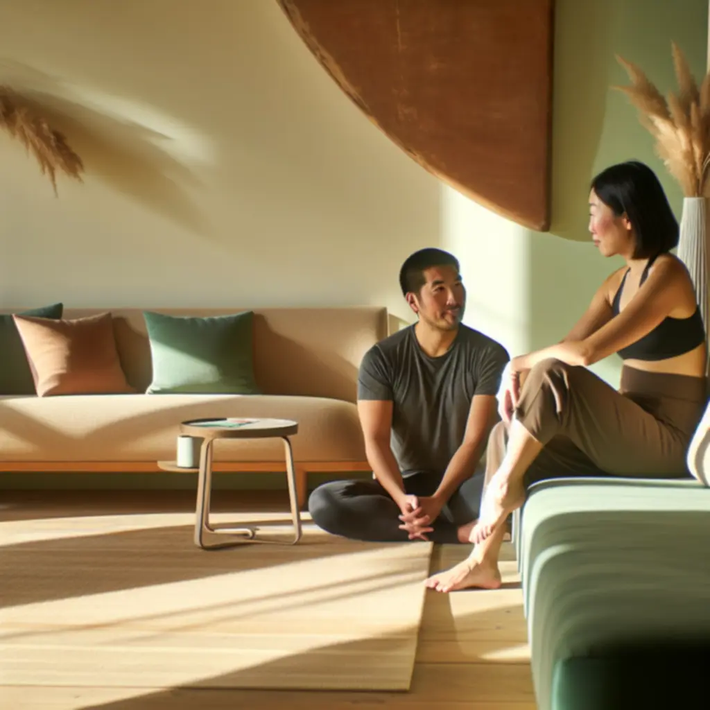 Uczestnicy dzielący się opiniami po warsztatach mindfulness