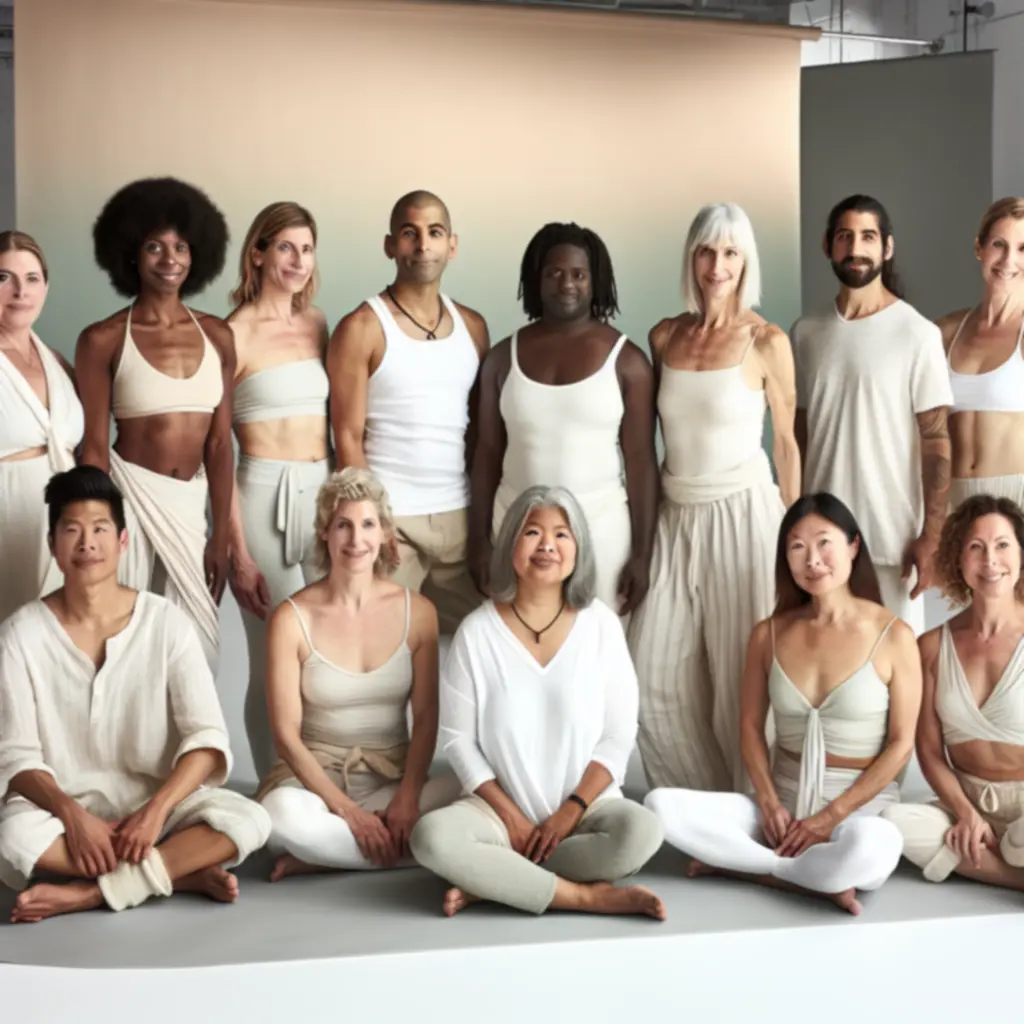 Zespół specjalistów wellness JogaHubPL uśmiechających się w spokojnej przestrzeni studia