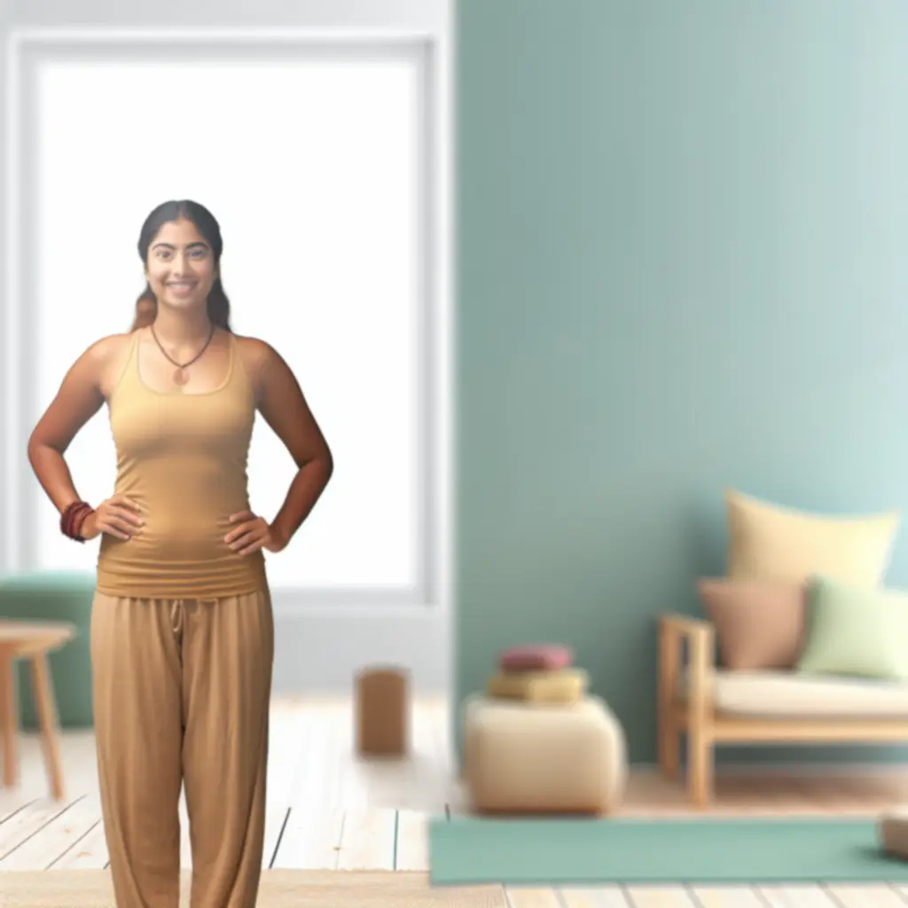 Portret uśmiechniętej instruktorki jogi z JogaHubPL